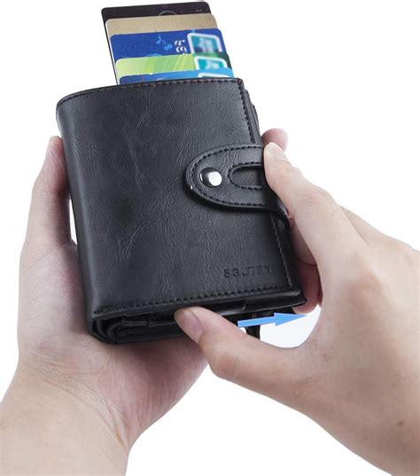 rfid credit card leather sguten slim carts|Amazon.com: Leather Rfid Credit Card Holder.